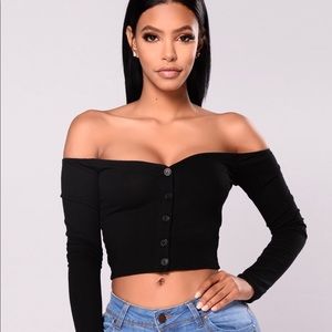 Off the Shoulder Crop Top